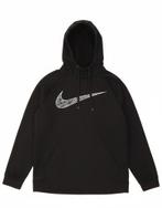 NIKE Mens Dri Fit Graphic Hoodie Jumper Medium Black, Verzenden, Nieuw