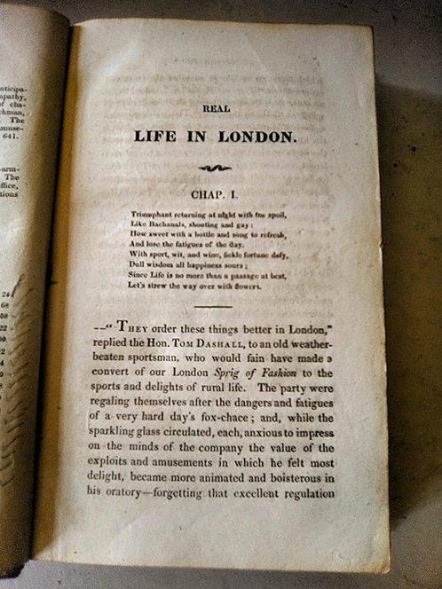 Rowlandson - Real Life in London - 1824-1824, Antiek en Kunst, Antiek | Boeken en Bijbels
