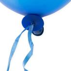 Ballon Snelsluiters Blauw met Lint 100st, Nieuw, Verzenden