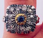 Zonder Minimumprijs - Ring - 12 kt. Geel goud, Zilver, Nieuw
