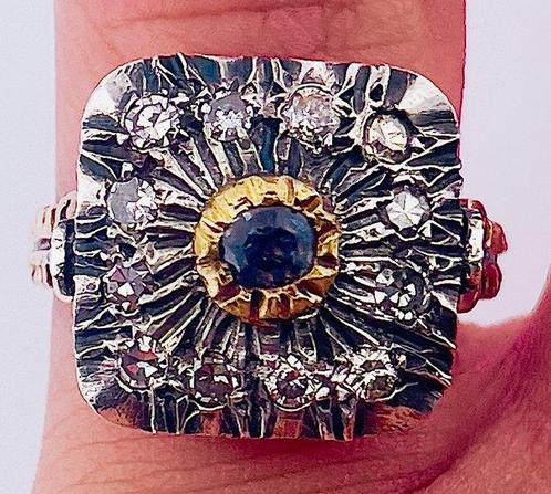 Zonder Minimumprijs - Ring - 12 kt. Geel goud, Zilver, Sieraden, Tassen en Uiterlijk, Ringen