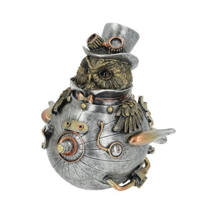 Beeldje - Owl in plane - Hars, Antiek en Kunst, Kunst | Designobjecten