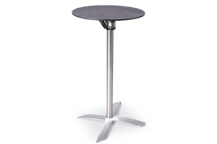 Statafel Helsinki | 60 cm | opklapbaar, Tuin en Terras, Tuintafels, Nieuw, Kunststof, Rond, Ophalen of Verzenden