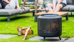 Midland Fire Pit met BBQ grill Zwart (Barbecue-Vuurkorf), Verzenden, Nieuw