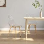 vidaXL Eetkamerstoelen 2 st PET transparant, Verzenden, Nieuw