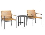 3-delige Rotan Bistroset – Tafel en Stoelen voor Buiten, Verzenden, Nieuw