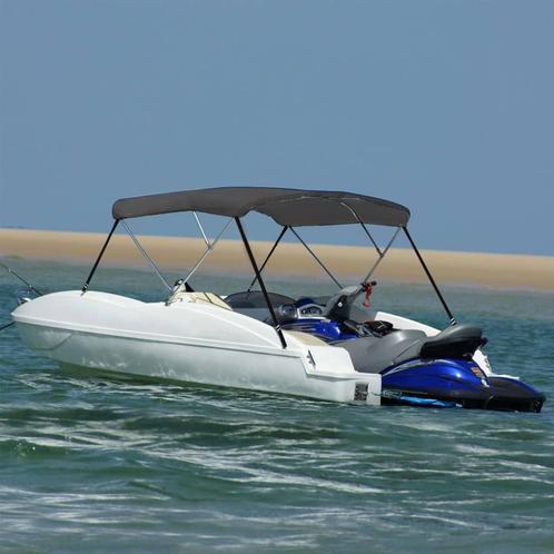 vidaXL Biminitop 3-boogs 183x180x137 cm antracietkleurig, Watersport en Boten, Bootonderdelen, Nieuw, Verzenden