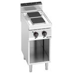 GGM Gastro | Elektrisch fornuis - 5,2 kW - 2 vierkante |, Verzenden, Nieuw, Inbouw