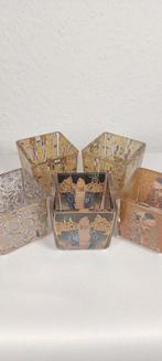 Goebel - Gustav Klimt - Theelichthouder (5) - Glas -, Antiek en Kunst