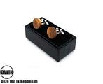 Houten manchetknopen Zebrano, Kleding | Heren, Trouwkleding en Trouwaccessoires, Verzenden, Nieuw