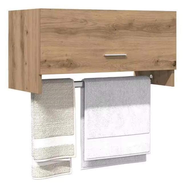 Moderne Houten Opbergkast – Garderobekast in Eikenlook, Huis en Inrichting, Kasten | Kledingkasten, Nieuw, Verzenden