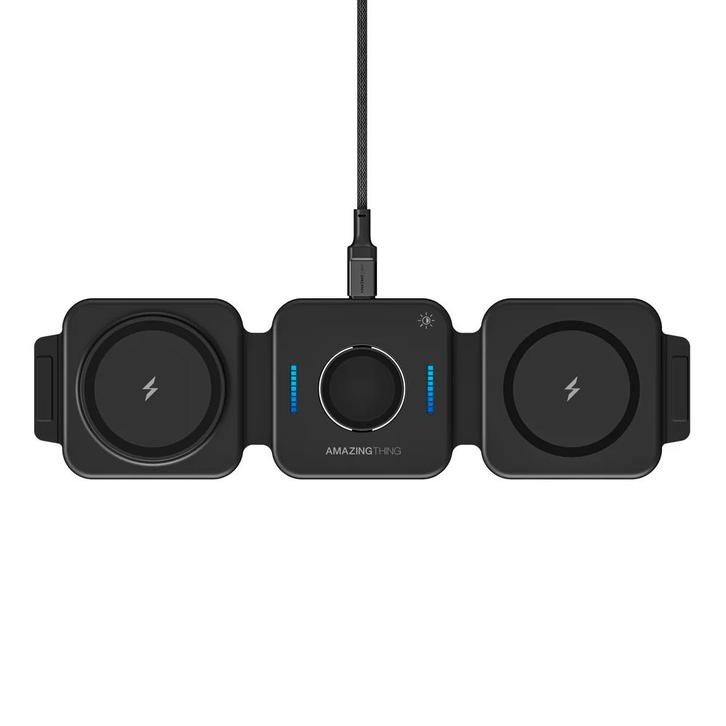 Amazing Thing - Inductie Lader - Magsafe Explorer Pro 3 in 1, Telecommunicatie, Mobiele telefoons | Telefoon-opladers, Nieuw, Verzenden