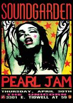 Posters - Poster Soundgarden - Pearl Jam - The Unicorn, Verzamelen, Muziek, Artiesten en Beroemdheden, Zo goed als nieuw, Verzenden