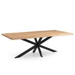 Live edge acacia boomstamtafels incl. spinpoot, Huis en Inrichting, Tafels | Eettafels, 100 tot 150 cm, Ophalen of Verzenden, Vijf personen of meer