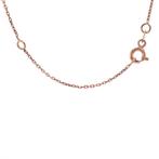 Roségouden vintage collier met granaat en diamant hanger 18, Ophalen of Verzenden, Nieuw