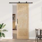 vidaXL Schuifdeur ORKDAL Naturel en zwart 78 x 232 cm, Doe-het-zelf en Verbouw, Deuren en Horren, Verzenden, Nieuw