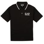Emporio Armani EA7  97  Zwart Polo Shirt Korte Mouw, Nieuw, Verzenden