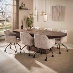 Hanglamp Eettafel - Nieuw - Amberglas - Beige - Webshop, Huis en Inrichting, Lampen | Hanglampen, Verzenden, Modern, Industrieel, Design, Minimalistisch, Organisch