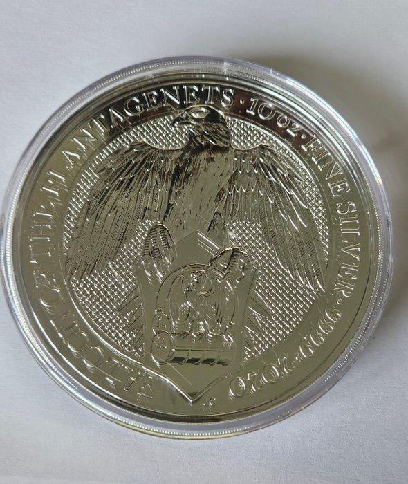 Verenigd Koninkrijk. 10 Pounds 2020 Queens Beast - Falcon, Postzegels en Munten, Munten | Europa | Niet-Euromunten