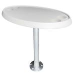 Ovale Boottafel Set 46x76cm Wit Inclusief Quick Release Tafe, Ophalen of Verzenden, Nieuw