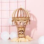 Robotime 3D Houten Hot Air Balloon DIY Miniatuur Knutselen, Verzenden, Nieuw