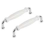 Differnz meubelgreep klassiek 128 mm chroom wit, Verzenden, Nieuw