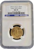 Gouden American Eagle 1/4 oz 2010 Early Releases NGC MS70, Postzegels en Munten, Munten | Amerika, Verzenden, Midden-Amerika, Losse munt