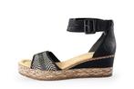 Rieker Sandalen in maat 40 Zwart | 10% extra korting, Verzenden, Zwart, Sandalen of Muiltjes, Zo goed als nieuw