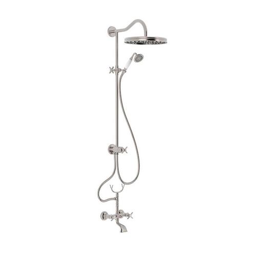 Bad/Douche Combinatie Opbouwset Tres Clasic Mengkraan RVS, Doe-het-zelf en Verbouw, Sanitair, Kraan, Nieuw, Chroom, Ophalen of Verzenden
