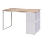 Bureau 120x60x75 | Retourdeal | Eiken/Wit, Huis en Inrichting, Ophalen of Verzenden, Nieuw, Bureau