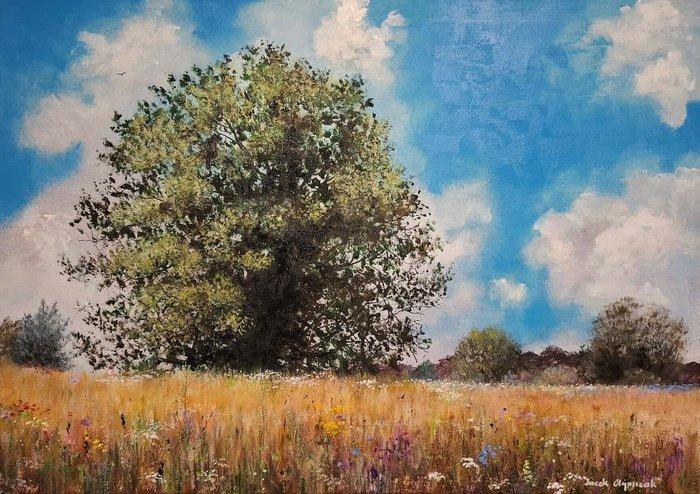 Jacek Olejniczak (XX) - A place full of summer memories ., Antiek en Kunst, Kunst | Schilderijen | Klassiek