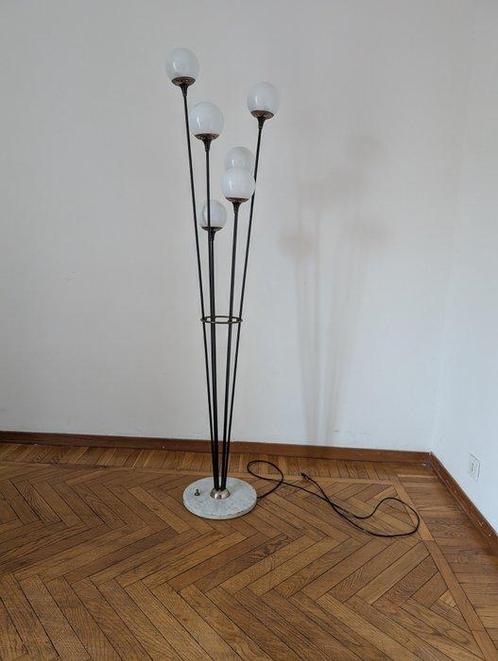 Rossini Illuminazione - Staande lamp - goud, glas, ijzer, Antiek en Kunst, Antiek | Lampen
