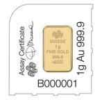 1 gram - Goud .999 - 1g PAMP Suisse Lady Fortuna Multigram, Postzegels en Munten, Edelmetalen en Baren