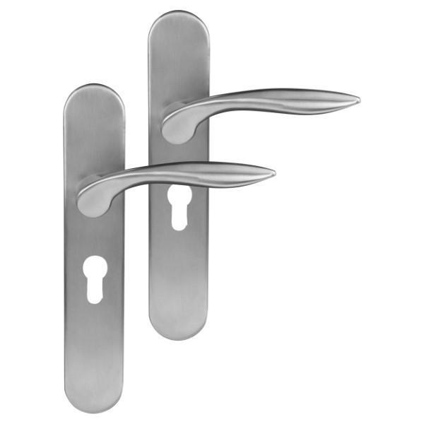 Deurbeslag | Deurklink met cilinderschild | Differnz |, Doe-het-zelf en Verbouw, Hang- en Sluitwerk, Nieuw, Verzenden