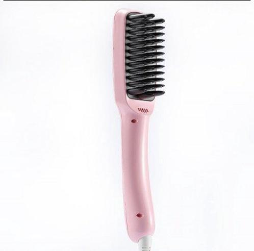 Hair Straightener Brush Ionisch Roze, Sieraden, Tassen en Uiterlijk, Uiterlijk | Haarverzorging, Verzenden