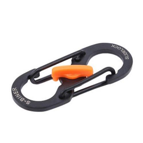 Paracord - Dubbel - mini haak / karabijn - Zwart, Doe-het-zelf en Verbouw, Overige Doe-het-zelf en Verbouw, Nieuw, Ophalen of Verzenden