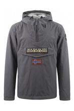 Napapijri Jas in maat L Grijs, Kleding | Heren, Verzenden, Zo goed als nieuw, Overige kleuren, Napapijri