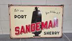 Emaille reclame bord Sandemen port - Emaille bord - Emaille, Antiek en Kunst