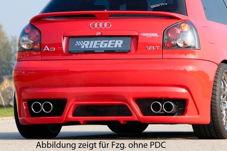 Rieger achterbumper | Audi A3 8L | ABS-Kunststof | PDC, Auto-onderdelen, Carrosserie en Plaatwerk, Nieuw, Audi, Verzenden