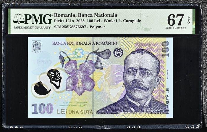 Roemenië. - 100 Lei 2025 - Pick 121o (Zonder Minimumprijs), Postzegels en Munten, Bankbiljetten | Europa | Niet-Eurobiljetten