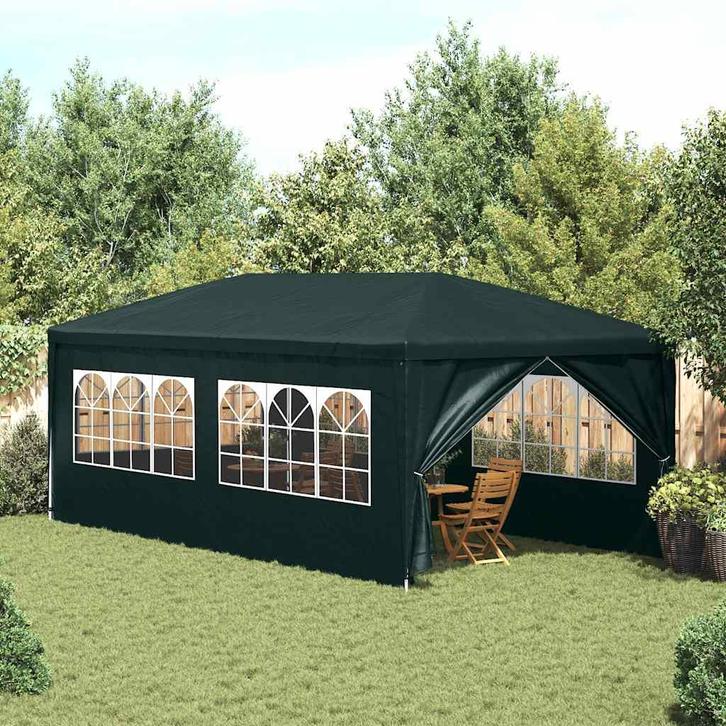 vidaXL Partytent 3x6 m groen, Tuin en Terras, Partytenten, Partytent, Nieuw, Verzenden