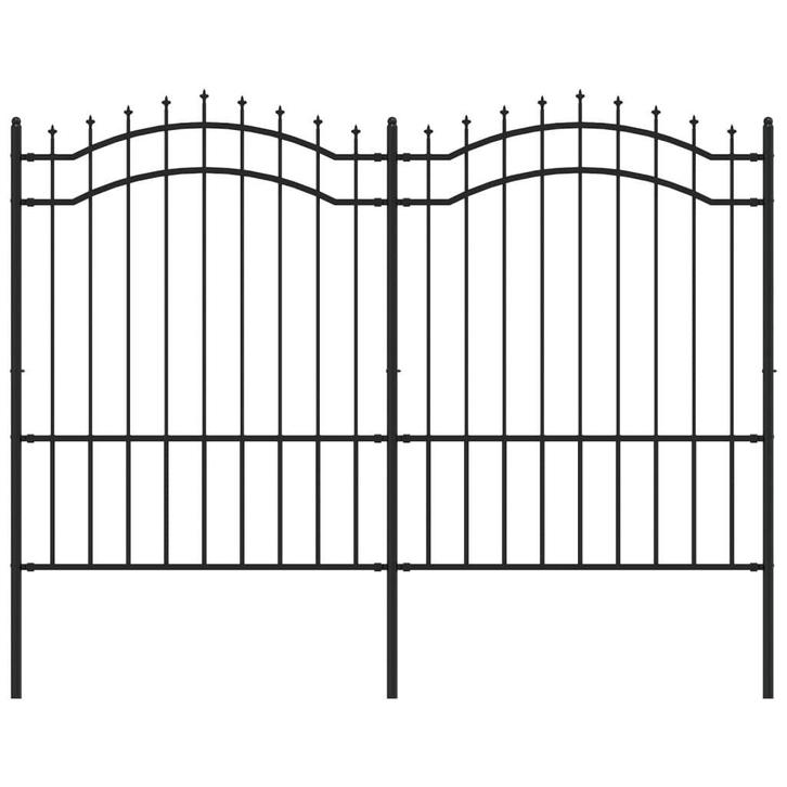 Gepoedercoat Tuinhek Zwart 190cm | Gebruikt | 40% Korting, Tuin en Terras, Tuinhekken en Hekwerk, Nieuw, IJzer, Tuinhek, Ophalen of Verzenden