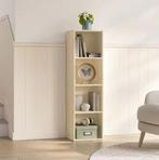 Smalle Boekenkast met 4 Vakken – Eiken Staand Opbergrek 106, Verzenden, Nieuw