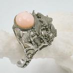 Koraal - Zilver - Ring - Roze koraal, Antiek en Kunst, Curiosa en Brocante