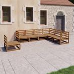 vidaXL 7-delige Loungeset massief grenenhout honingbruin, Verzenden, Nieuw, Loungeset