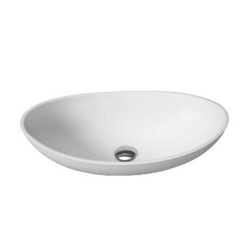 Waskom BWS 1 Kraangat 16x33x57 cm Ovaal Solid Surface Mat, Doe-het-zelf en Verbouw, Sanitair, Overige typen, Nieuw, Ophalen of Verzenden