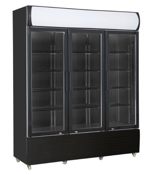 Koelkast 3 glasdeuren zwart Combisteel, Zakelijke goederen, Horeca | Keukenapparatuur, Verzenden