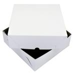 Taartdoos Zwanenhals 30x30x9cm. Wit 10st, Verzenden, Nieuw