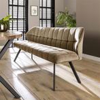 Eetkamerbank Rodin Taupe Velours 180 cm, Verzenden, Nieuw