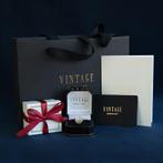 Witgouden vintage entourage ring met diamant 14 kt, Ophalen of Verzenden, Nieuw